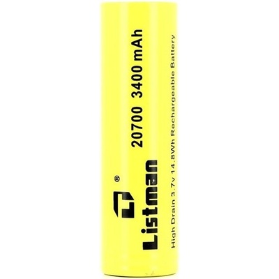 Listman baterie 20700 3400mAh 40A High Drain