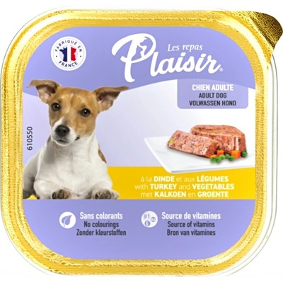 Plaisir Adult Dog krůtí a zelenina 300 g