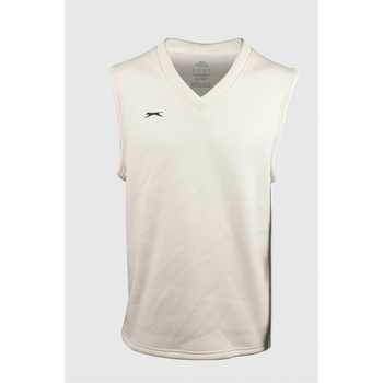 Slazenger Плетен елек Slazenger Men's Sleeveless Cricket Jumper - Cream