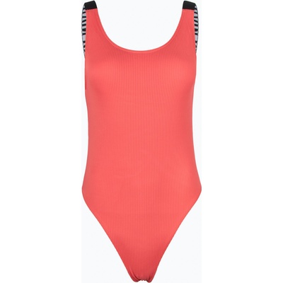 Calvin Klein Дамски бански костюм от една част Calvin Klein KW0KW02754 Intense Power Rib Scoop Back One Piece-RP dazzling coral
