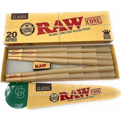 RAW dutinky cones king size balení 20 ks – Zboží Mobilmania