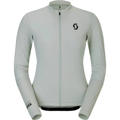 Scott Дамска фланелка с дълъг ръкав за колоездене Scott Women's Jersey Endurance L/S Cycling jersey - Spray Grey / Pastel Yellow (156-2861-0212)