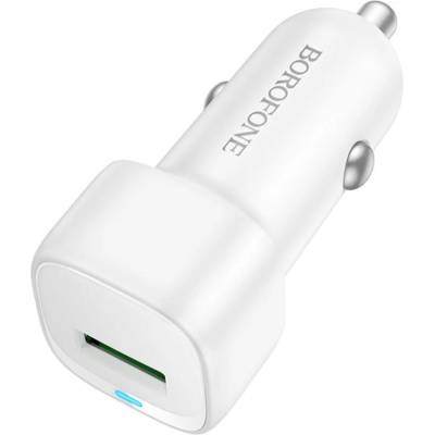 BOROFONE Зарядно за автомобил - Borofone (BZ34) - USB, Single Port, 18W QC/FCP/AFC - Бял