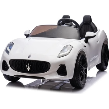 ROLLZONE Maserati GranTurismo Folgore 12V - Детска акумулаторна кола, Двуместна, Бяла, EVA гуми (XB-1088-white)