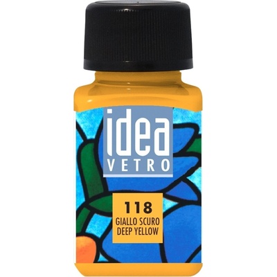 Maimeri Idea Vetro Боя за стъкло Deep Yellow 118 60 ml 1 бр (M5314118)