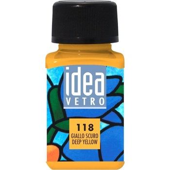 Maimeri Idea Vetro Боя за стъкло Deep Yellow 118 60 ml 1 бр (M5314118)