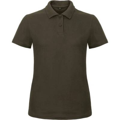 B&C Polokošile B&C ID.001 piqué krátký rukáv dámské COT 01ID1014500 Hnědá