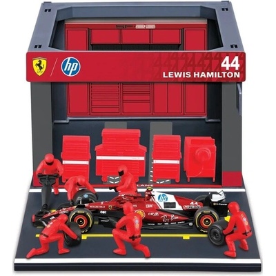 Bburago Ferrari SF-25 (2025) 1:43 #44 Hamilton (Pit Pass Set)