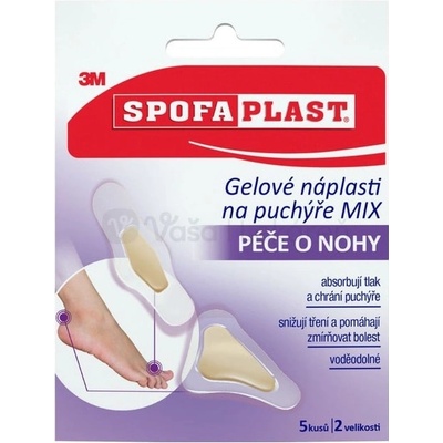 3M Spofaplast č. 911 Gélové náplasti na pľuzgiere na prstoch malé 70 x 26 mm 5 ks