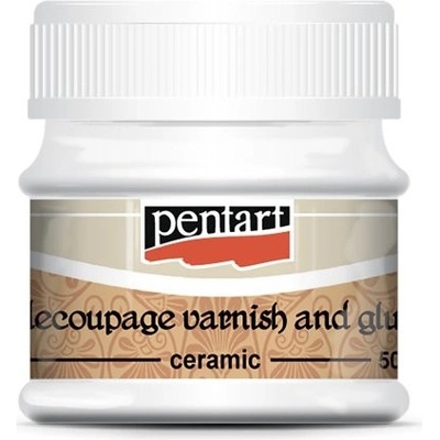 Pentart Lepidlo a lak Decoupage na keramiku 50 ml – Zboží Mobilmania