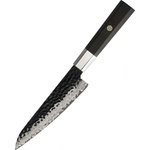 HARAHU Дамаски кухненски нож YU-37436 - Utility / Кафяв KP37436