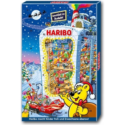 ADVENTNÍ KALENDÁŘ HARIBO MIKULÁŠ 2024 VÁNOCE XXL GUMOVÍ MEDVÍDCI 24 DNÍ