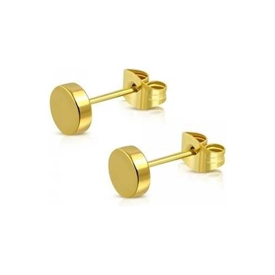 Šperky4U Zlacené náušnice 6 mm OPN1156-06