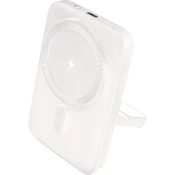 Ttec Външна батерия ttec ReCharger Pro M 10.000mAh MagSafe comp. PD 20W Wireless Powerbank W Stand - Бяла (8694470004778)