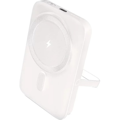 Ttec Външна батерия ttec ReCharger Pro M 10.000mAh MagSafe comp. PD 20W Wireless Powerbank W Stand - Бяла (8694470004778)