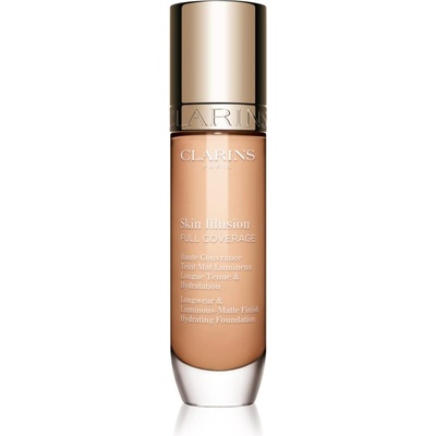 Clarins Skin Illusion Hydrating Foundation високо покривен фон дьо тен цвят 102.5C 30ml