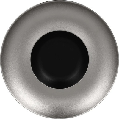 RAK Metalfusion talíř hluboký Gourmet 29 cm černostříbrný RAK-MFFDGD29SB