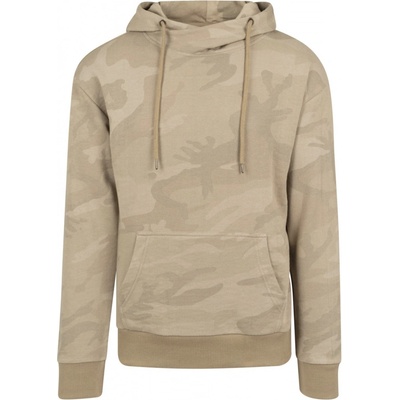 Urban Classics High Neck Camo Hoody sand camo