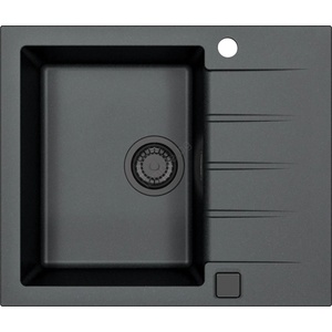 Alveus 1148158 - Кухненска мивка CADIT 59x50 см гранит/черен (AV0015) Мивка за вграждане