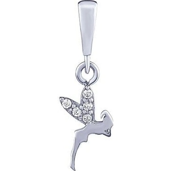 SILVEGO Zlatý prívesok Aniee v tvare víly s Brilliance Zirconia PRGPNP0043PGW