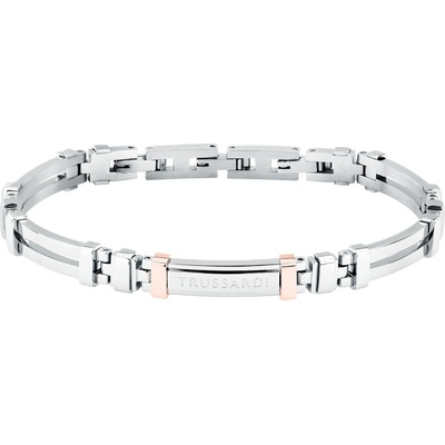 Trussardi Oceľový bicolor náramok pre mužov T-Steel TJAXV26