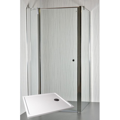 Arttec Moon D 13 čiré sklo 100 x 80 x 198 cm s vaničkou z litého mramoru POLARIS PAN04495