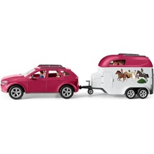 Schleich 42535 Dobrodružné auto s přívěsem a koněm