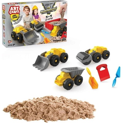 ART CRAFT Kinetický písek Sada - stavební vozidla – Zbozi.Blesk.cz