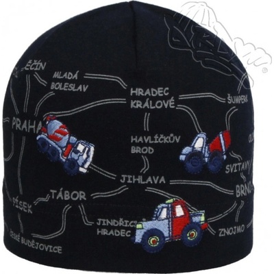 RDX bavlněná čepice Mapa ČR tmavě modrá