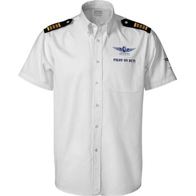 košel'a s náramenníkmi Antonio Pilot on Duty - biela S