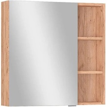 German Zrcadlová skříňka / 65 x 65 x 16,5 cm / dřevotříska / světlý dub
