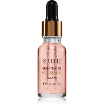 Revuele Brightening Papaya Peel Serum изглаждащ ексфолиращ серум за озаряване на лицето 20ml