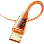 Mcdodo Кабел с бързо зареждане за устройства с USB-C порт (180 см) (оранжев) - Mcdodo USB-C to USB-C Cable 100W (CA-2113) (CA-2113)