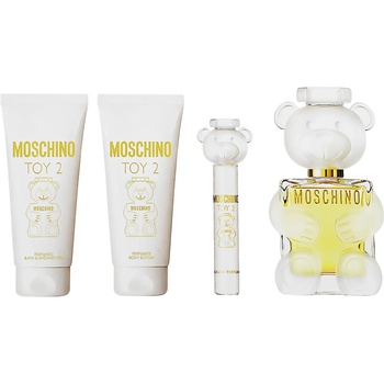 Moschino Toy 2 подаръчен комплект Woman parfémovaná voda 100 ml + tělové mléko 100 ml + sprchový gel 100 ml + parfémovaná voda 10 ml