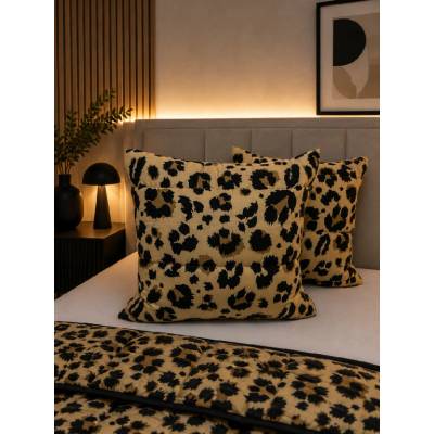 INTERMEDIC SK Prešívaný dekoratívny vankúš Leo leopardí vzor 40x40