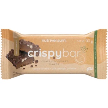 Nutriversum Crispy Bar | Low Sugar & High Protein [16 x 50 грама] Двоен шоколад