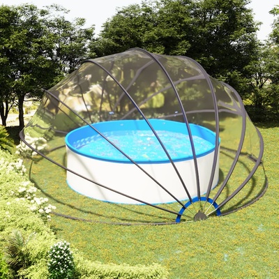 vidaXL Купол за басейн 559x275 см (92798)