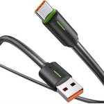 USAMS Кабел за данни USAMS YU USB - Type-C, 100 cm, ЧЕРЕН SJ732USB01 (SJ732USB01)
