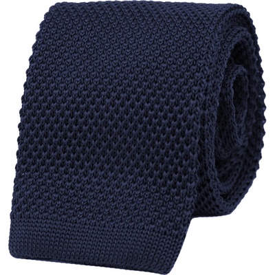 Bubibubi pletená kravata Navy tmavomodrá