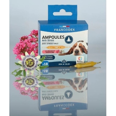 Francodex Anti-stress lahvičky pro psy a štěňata 18 x 1 ml
