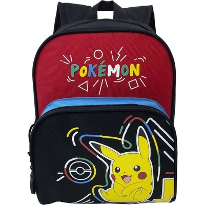 Predškolský ruksak CYP Brands s viacerými priehradkami Pokémon, čierny, viacfarebný