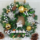 EMOS LED vianočný veniec vnútorná teplá biela časovač DCTW05 40 cm