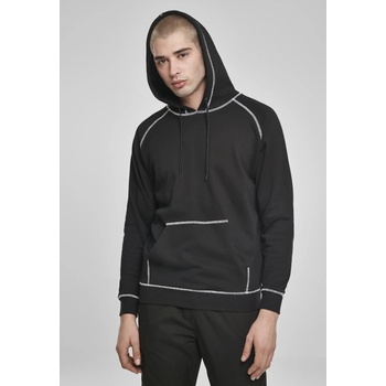 Urban Classics Мъжки суичър в черно Urban Classics Contrast Stitching HoodyUB-TB3687-00007 - Черен, размер M