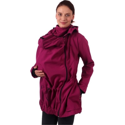 Jožánek softshellová nosící bunda Pavla těhotenská vsadka fuchsiová růžová – Zboží Dáma