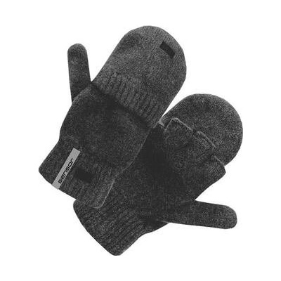 Sensor Virgin Wool rukavice sivé melír