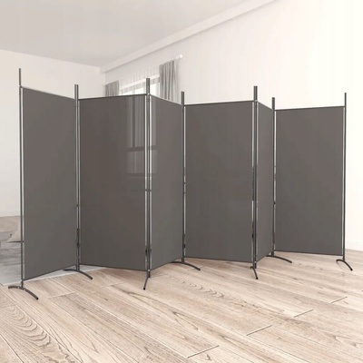 VidaXL 6-panelový paraván 520 x 180 cm antracitový 350272