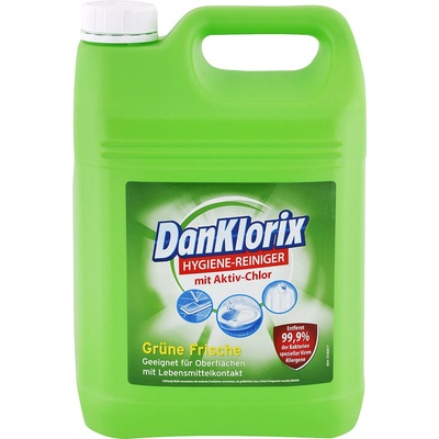 DANKLORIX hygienický čistič s aktívnym chlórom Zelená sviežosť 5 l