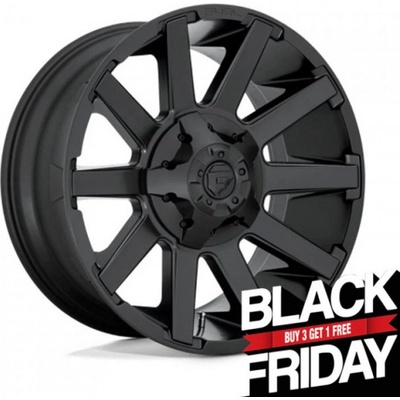 Fuel D437 CONTRA 10x20 8x165 ET-18 satin black