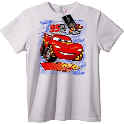 NOONEBRAND Тениска Lightning McQueen 95 Шампион - 2XL, Black