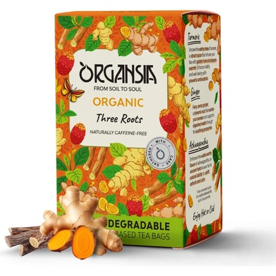ORGANSIA Three roots bylinný čaj BIO 18 sáčkov